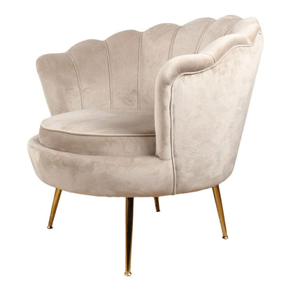 Feliz fauteuil velvet champagne/taupe