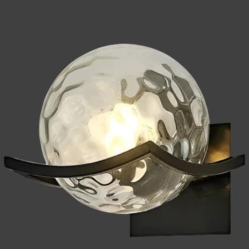 stijlvolle moderne led wandlamp van glas