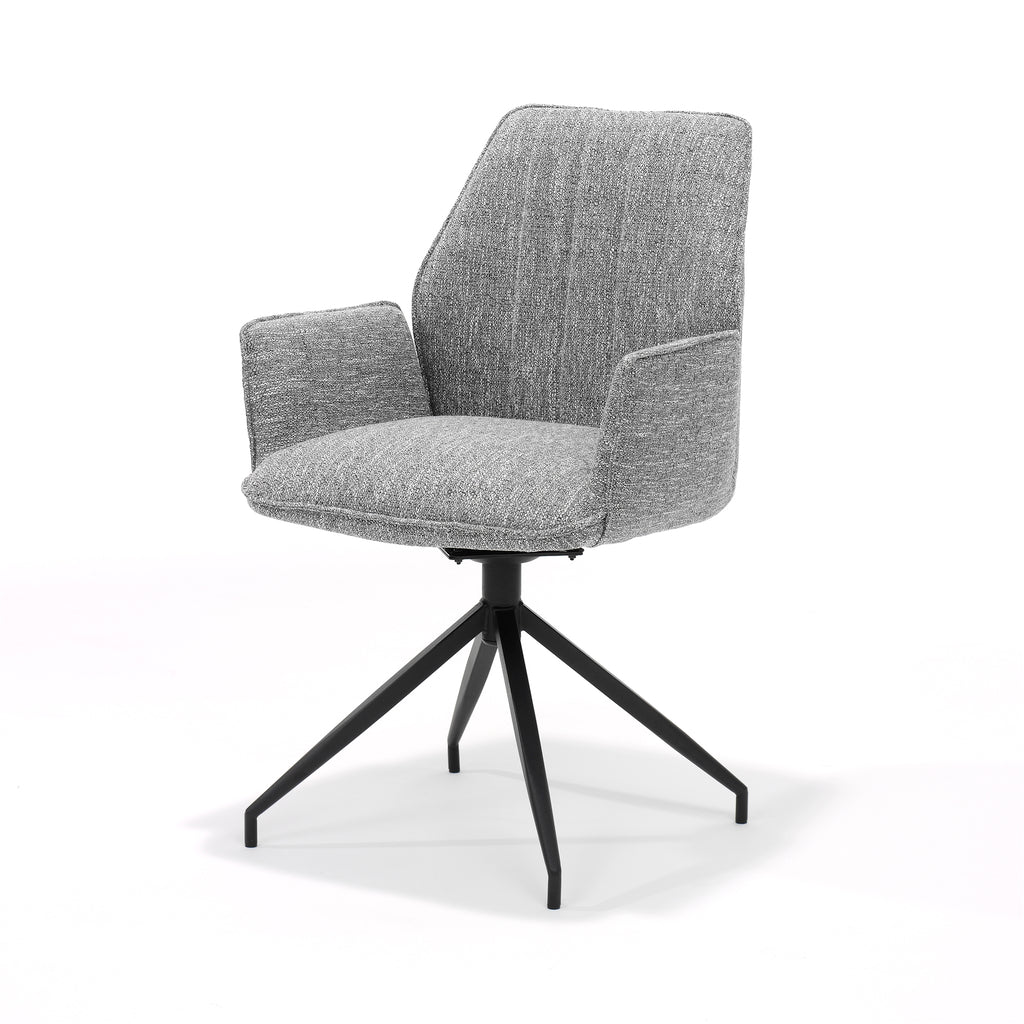 gio fauteuil m4 met draaivoet in stof oasis grey