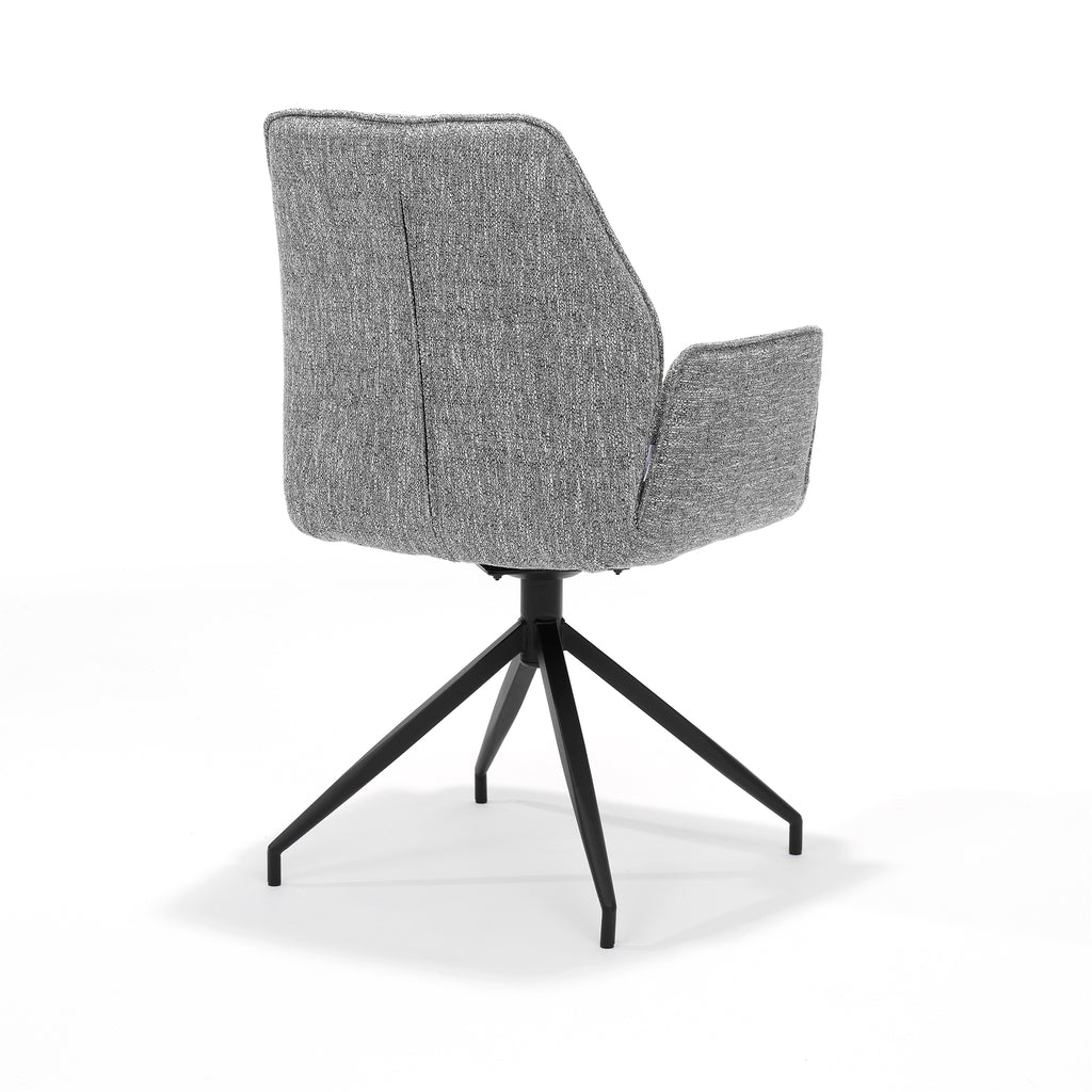 gio fauteuil m4 met draaivoet in stof oasis grey