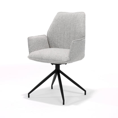 Gio fauteuil M4 met draaivoet van stof Oasis Shell