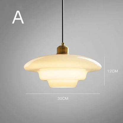 Elegante Witte Glazen Hanglamp voor een Stralende Verlichting