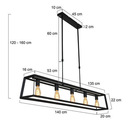 Hangl. 5-l. 40w E27 *M*