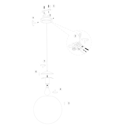 Hanglamp Bollique 3498ZW Zwart