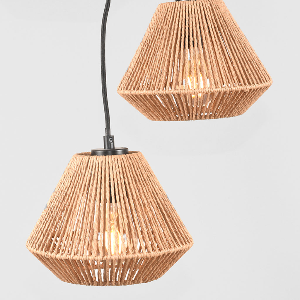 label51 hanglamp ibiza - naturel - jute - 3-lichts