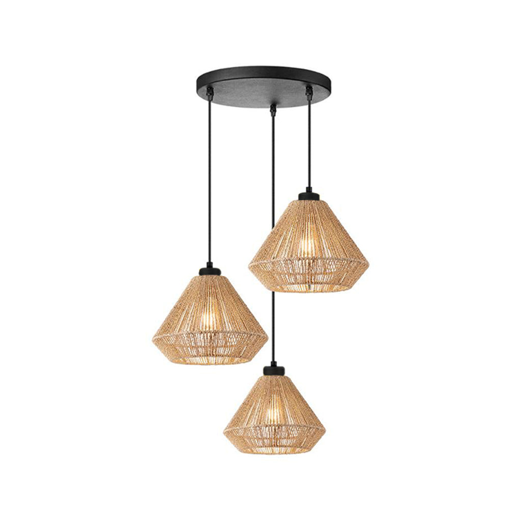 label51 hanglamp ibiza - naturel - jute - 3-lichts