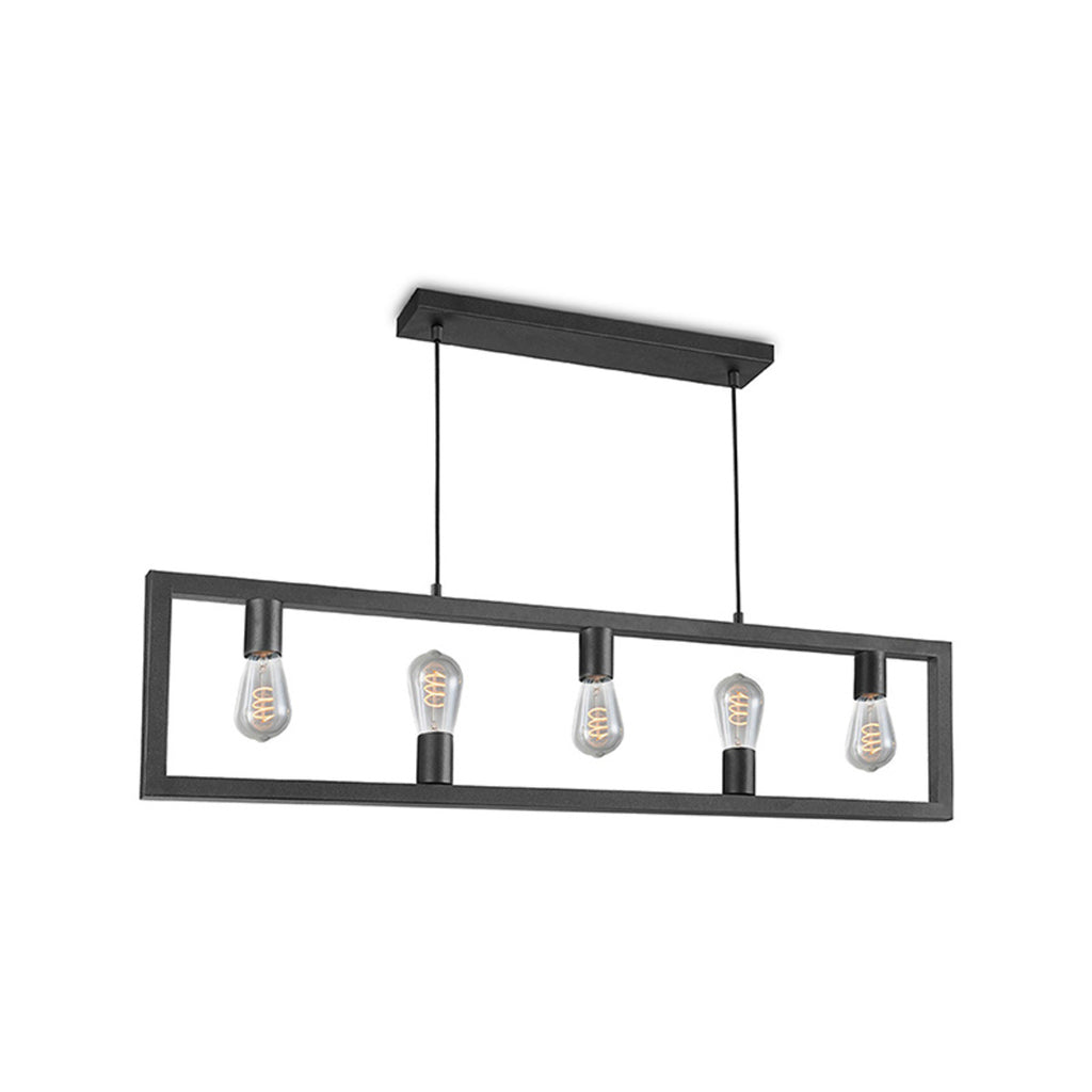 label51 hanglamp quadrato - zwart - metaal