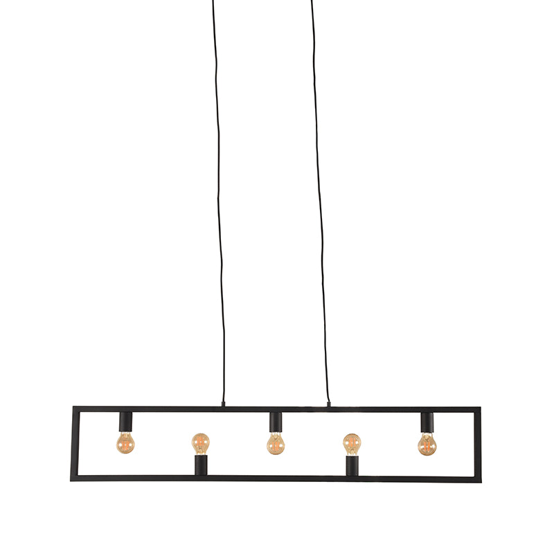 label51 hanglamp quadrato - zwart - metaal