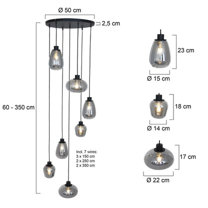 Hanglamp Reflexion 2679ZW Zwart