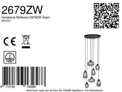 Hanglamp Reflexion 2679ZW Zwart