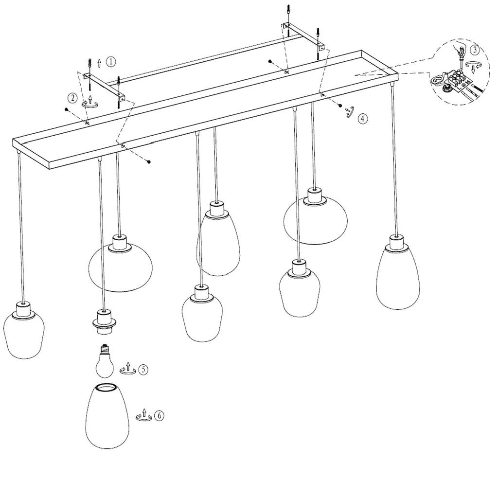 hanglamp reflexion 2680zw zwart