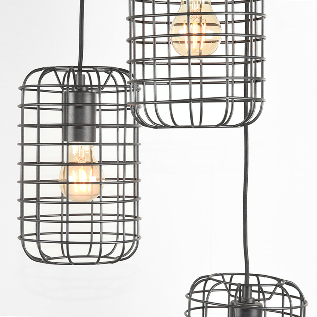 label51 hanglamp solido - zwart - metaal