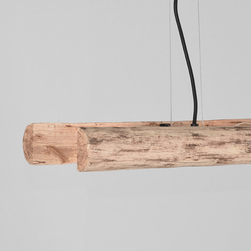 label51 hanglamp woody - ruw - hout