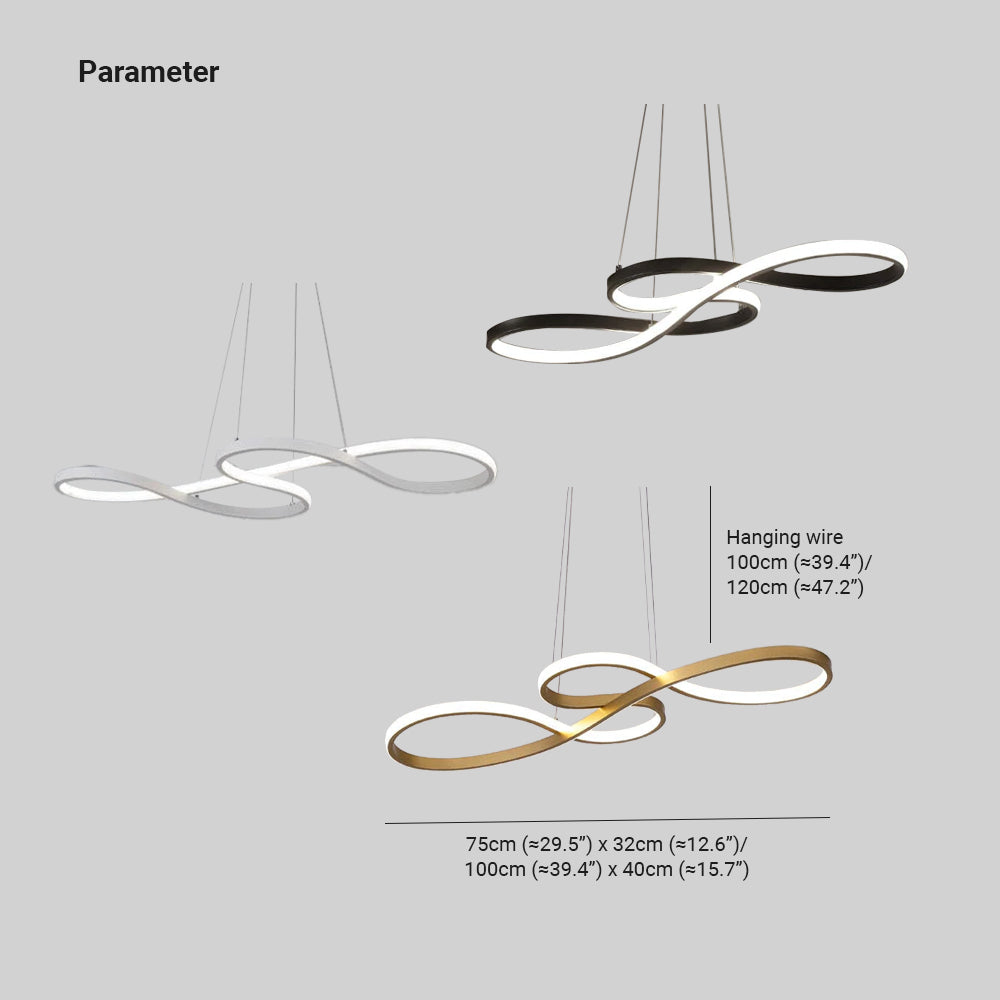 stijlvolle led hanglamp met muzieknotenschema