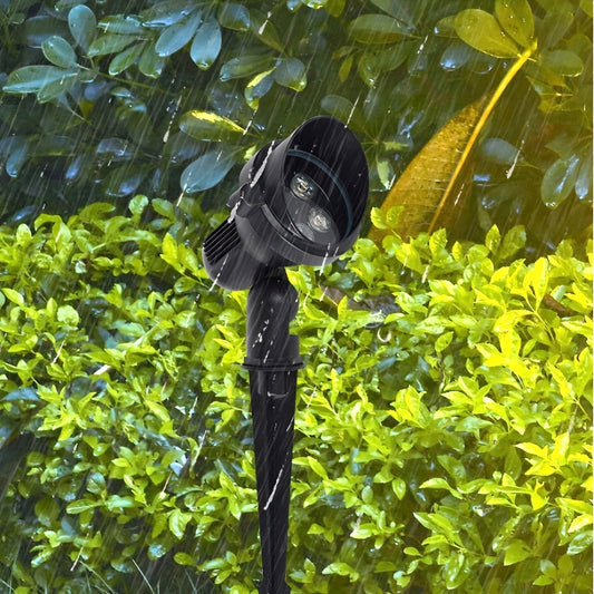 LED buitenlamp spot van aluminium voor gerichte verlichting aan gevel of tuinmuur