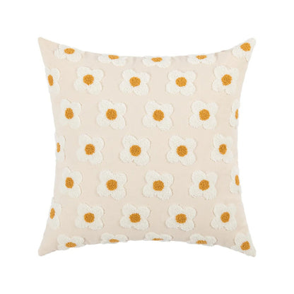 Kussenhoes Jacquard Geborduurd 45x45 cm