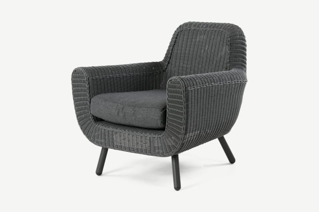 jonah armchair (000314)  -  steel dark grey