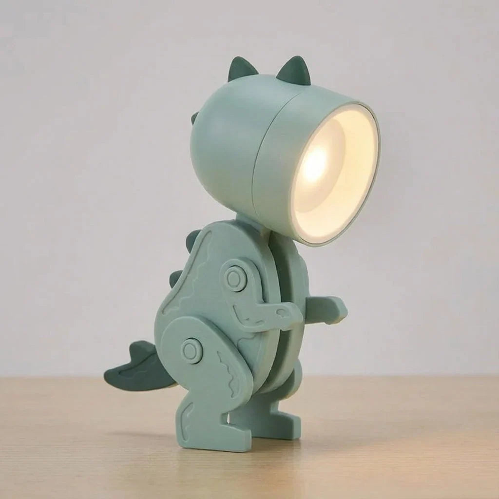 kinderbureaulamp opvouwbaar met klem dinosaurus