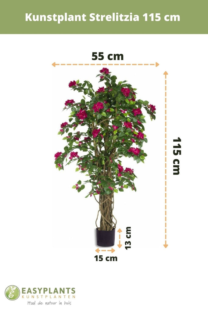 kunstplant bougainvillea liana fuchsia 115 cm