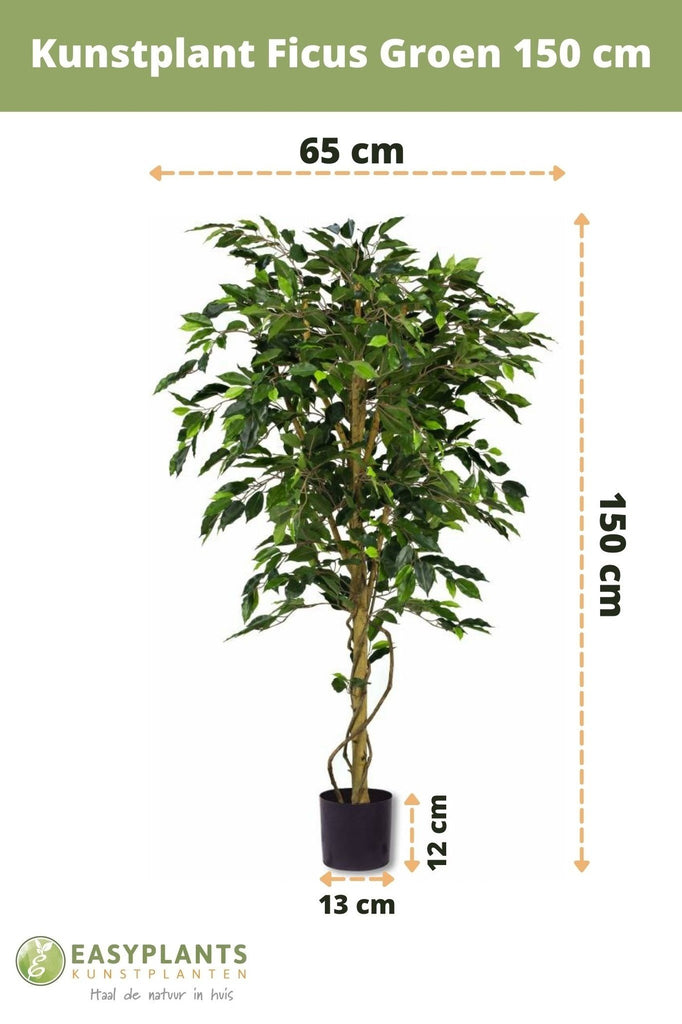 kunstplant ficus groen 150 cm