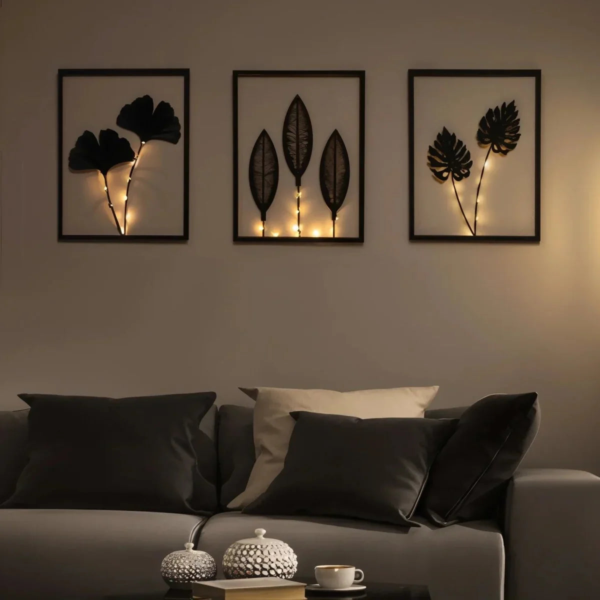 led-fotolijstlamp bevestigd aan een fotolijst