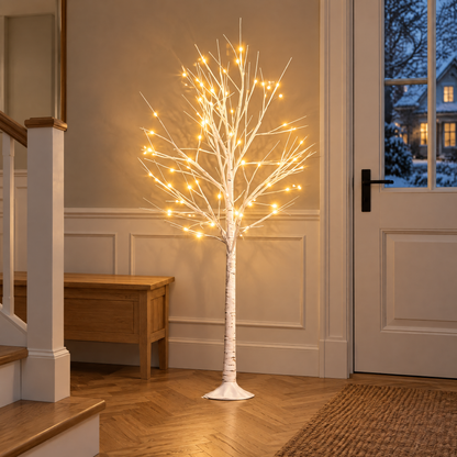 LED Lichtboom Berkenlook Met Afstandsbediening