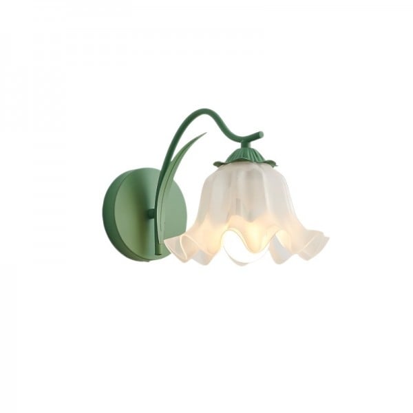 charmante retro franse bloem wandlamp voor de tuin