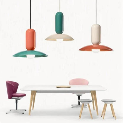 Kleurrijke Macaron Frisbee Pau Hanglamp voor een Speelse Touch aan je Interieur