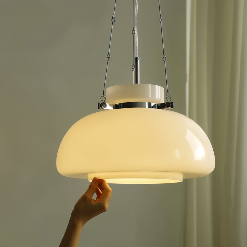 betoverende melkachtige hanglamp voor een sfeervolle verlichting