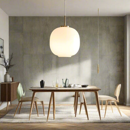 Stijlvolle Scandinavische Opaalglas Radihous Hanglamp voor een eigentijdse uitstraling