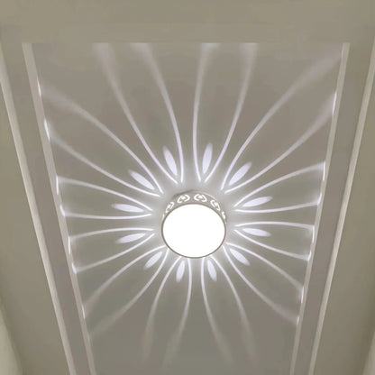 Close-up van het kristalacryl lichtpatroon van de plafondlamp