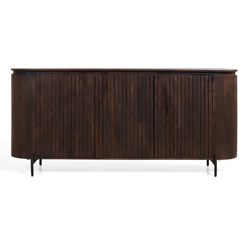 mokka dressoir donkerbruin 180cm