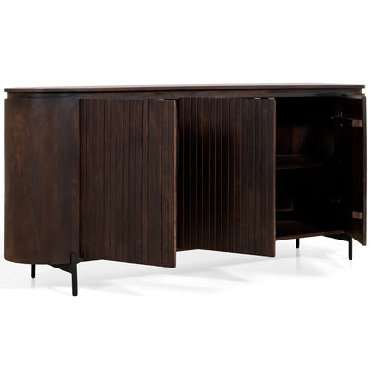 Mokka Dressoir Donkerbruin 180cm