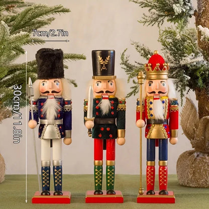 Notenkraker beeldje voor een feestelijke kersttafel
