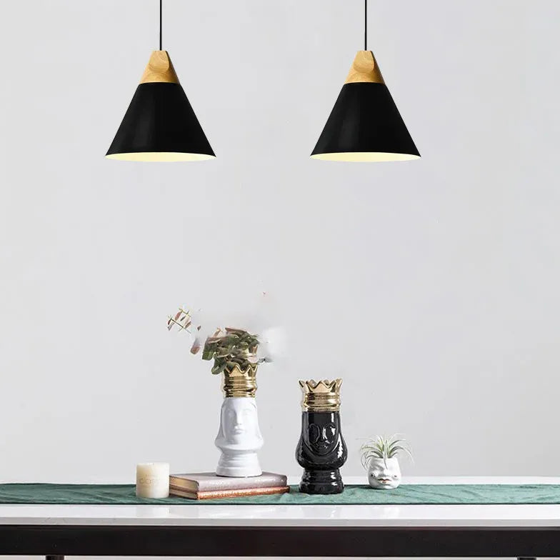 plafondlamp metaal en hout met e27 fitting