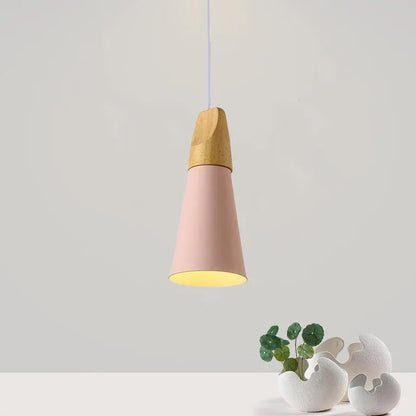 Plafondlamp Metaal En Hout Met E27 Fitting