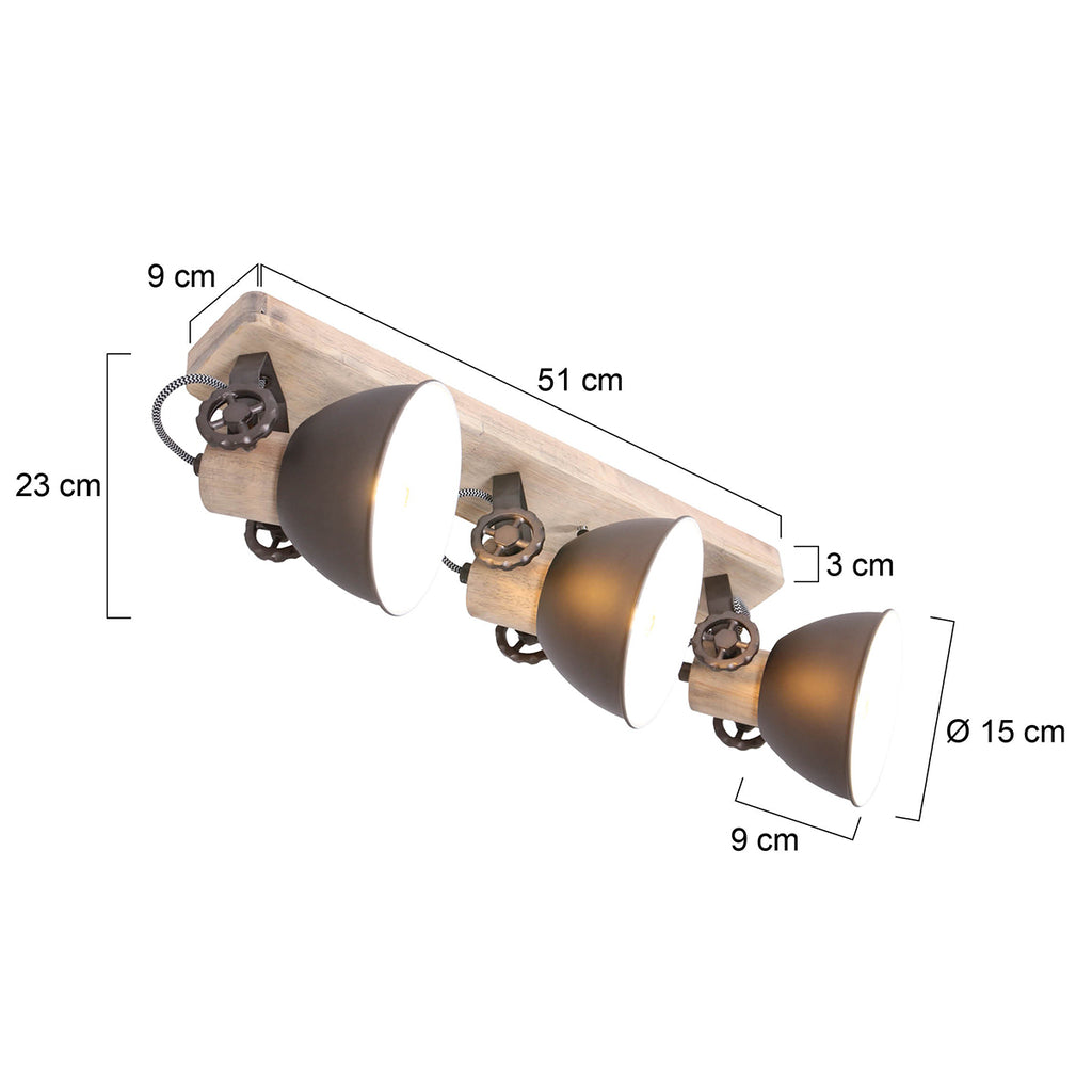 plafondlamp gearwood 2133a antraciet