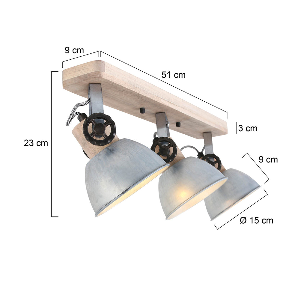 plafondlamp gearwood 2133ni nikkel