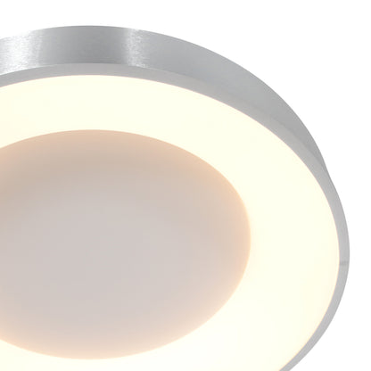 Plafondlamp Ringlede 2562ZI Zilver Ø38cm