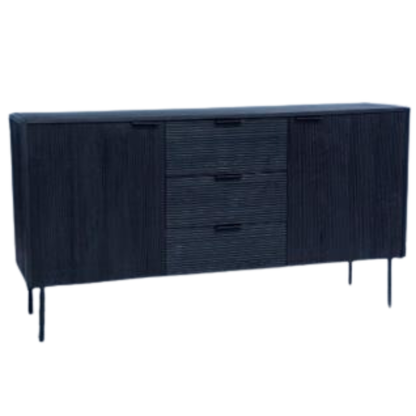 Pristina Dressoir Zwart 150x80x40cm -> Pristina dressoir zwart 150x80x40cm