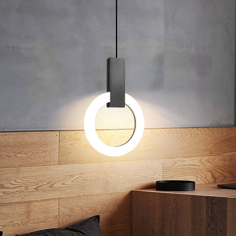 elegante nordic ring led hanglamp voor een moderne sfeer