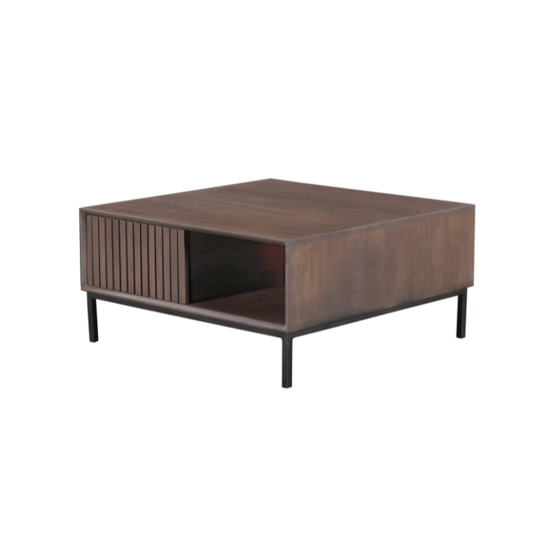 coffee table madison walnut | 80x80 cm