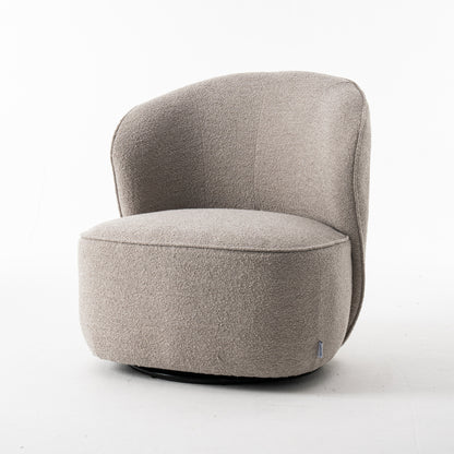 Sammy Draaifauteuil Stof Teddy #01 Natuurlijk