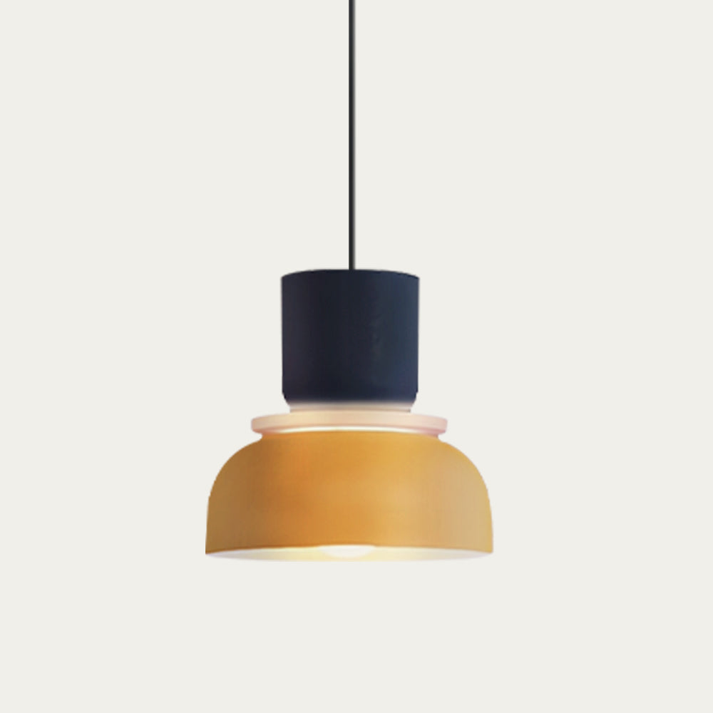 dulcy scandinavische hanglamp met kleurblokstijl