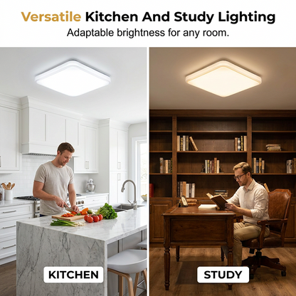 Led plafondlamp vierkant geschikt voor woonkamer of slaapkamer