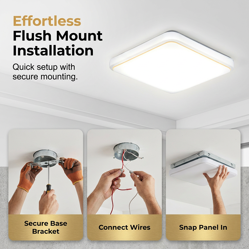 vierkante led lamp voor plafond met helder en energiezuinig licht