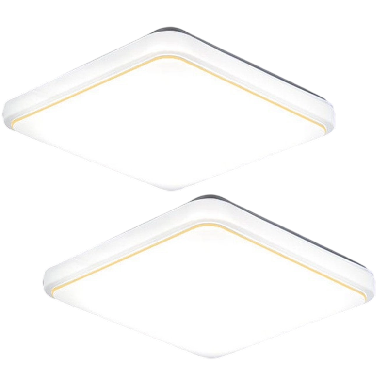 Vierkante moderne plafondlamp met tijdloze en strakke uitstraling