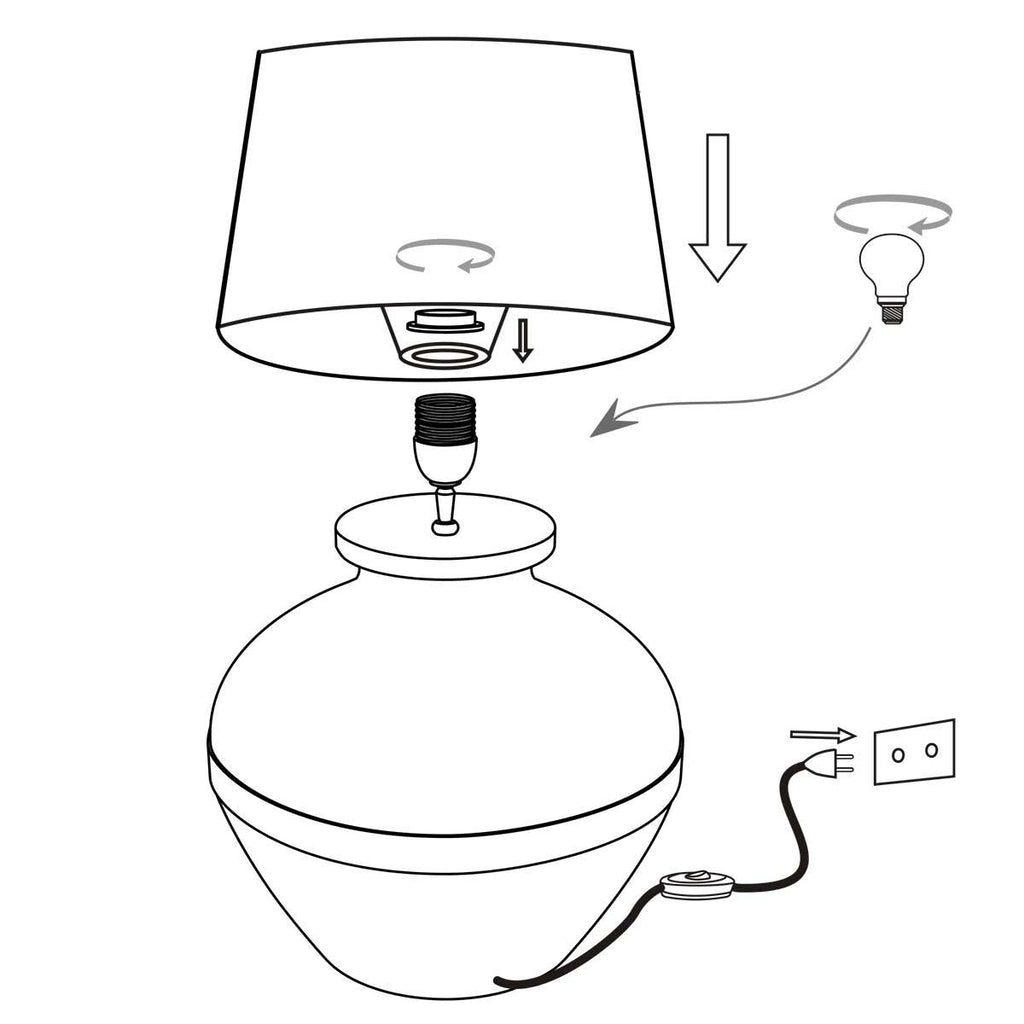 tafellamp lyons 3469zw zwart