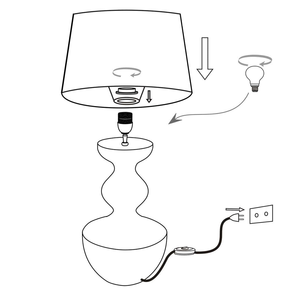 tafellamp lyons 3477zw zwart