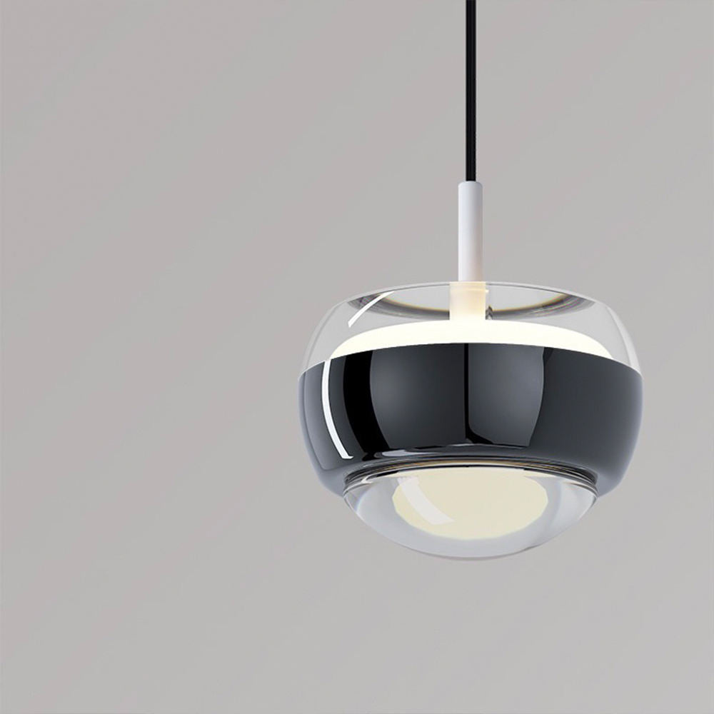 elegante halfronde led hanglamp voor een strak en modern interieur